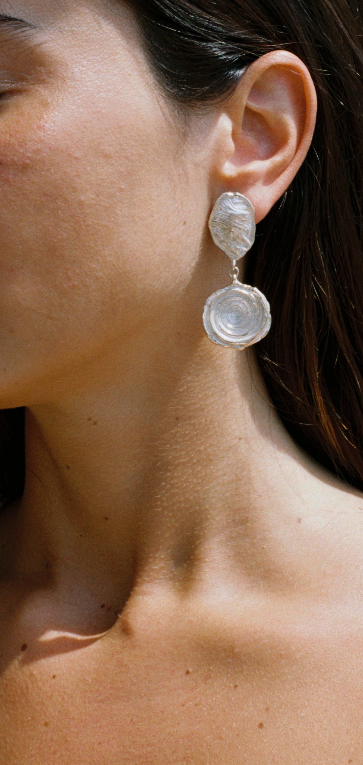 ATENEA earrings - aguamarga