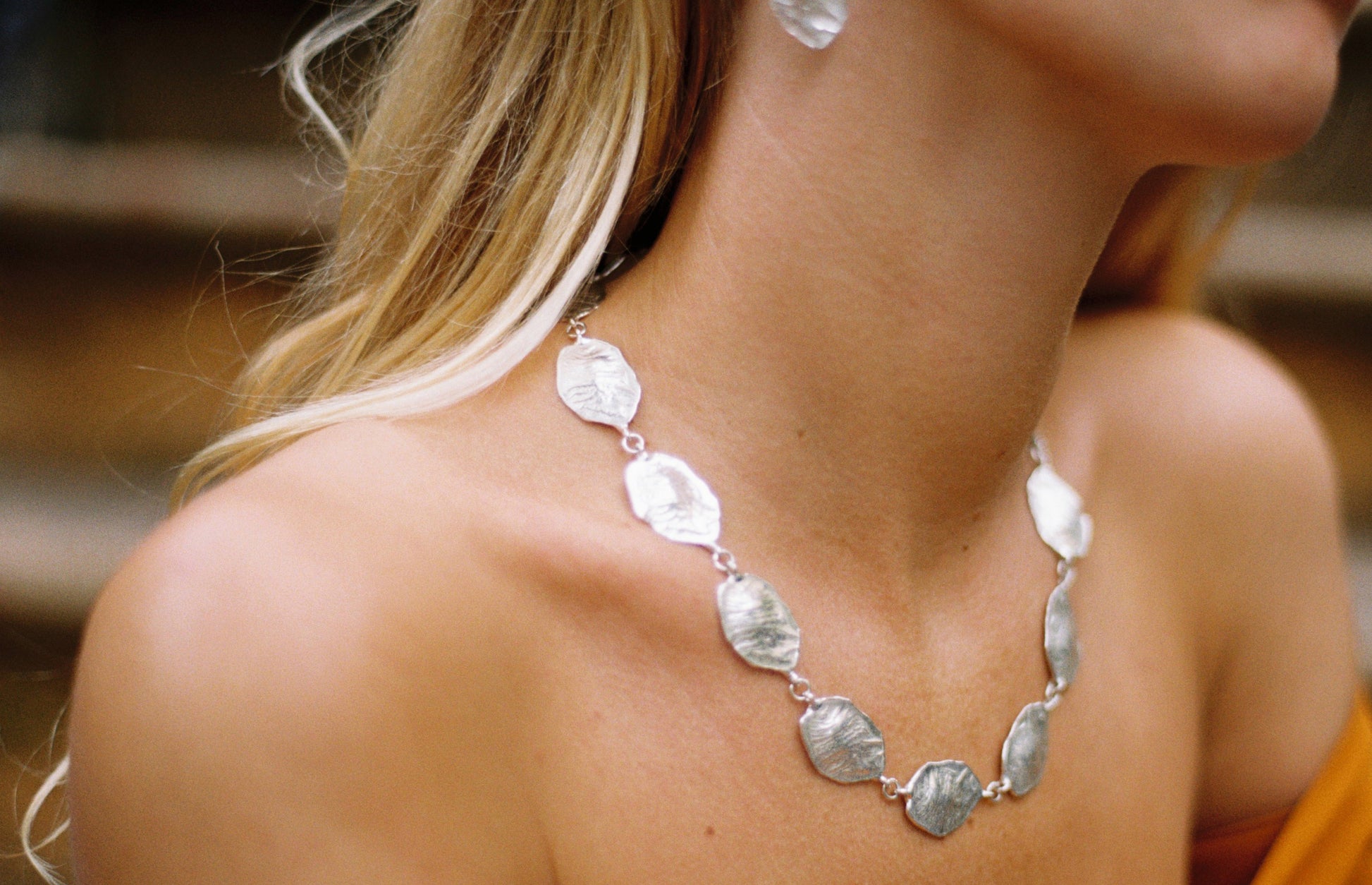 CRETA CHOKER - aguamarga