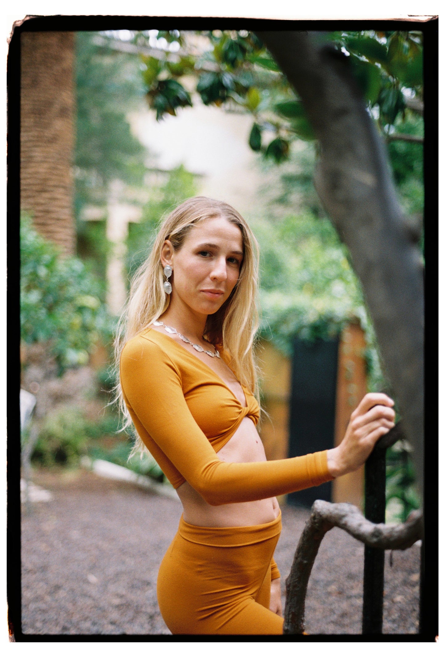 CRETA SHORT earrings - aguamarga