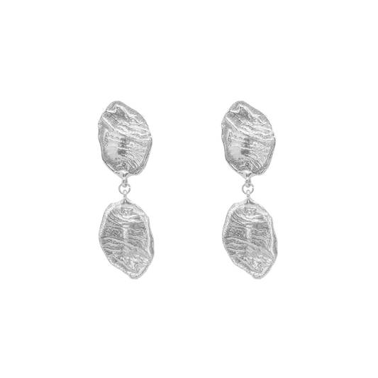 CRETA SHORT earrings - aguamarga