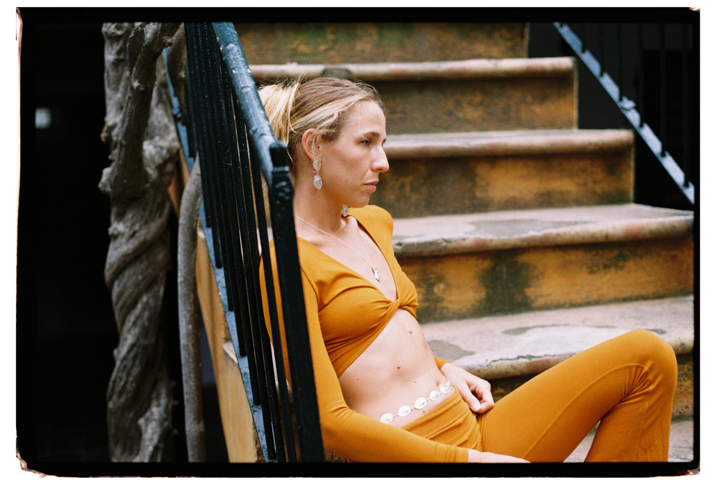 CRETA SHORT earrings - aguamarga