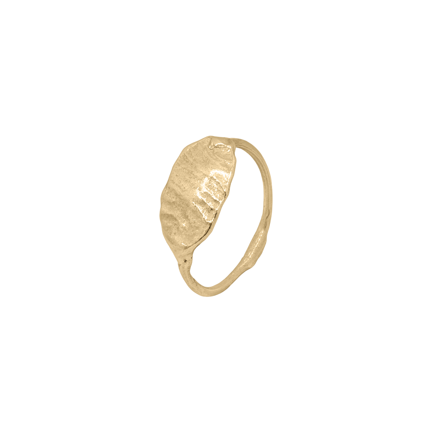 CRETA SIGNET RING - aguamarga