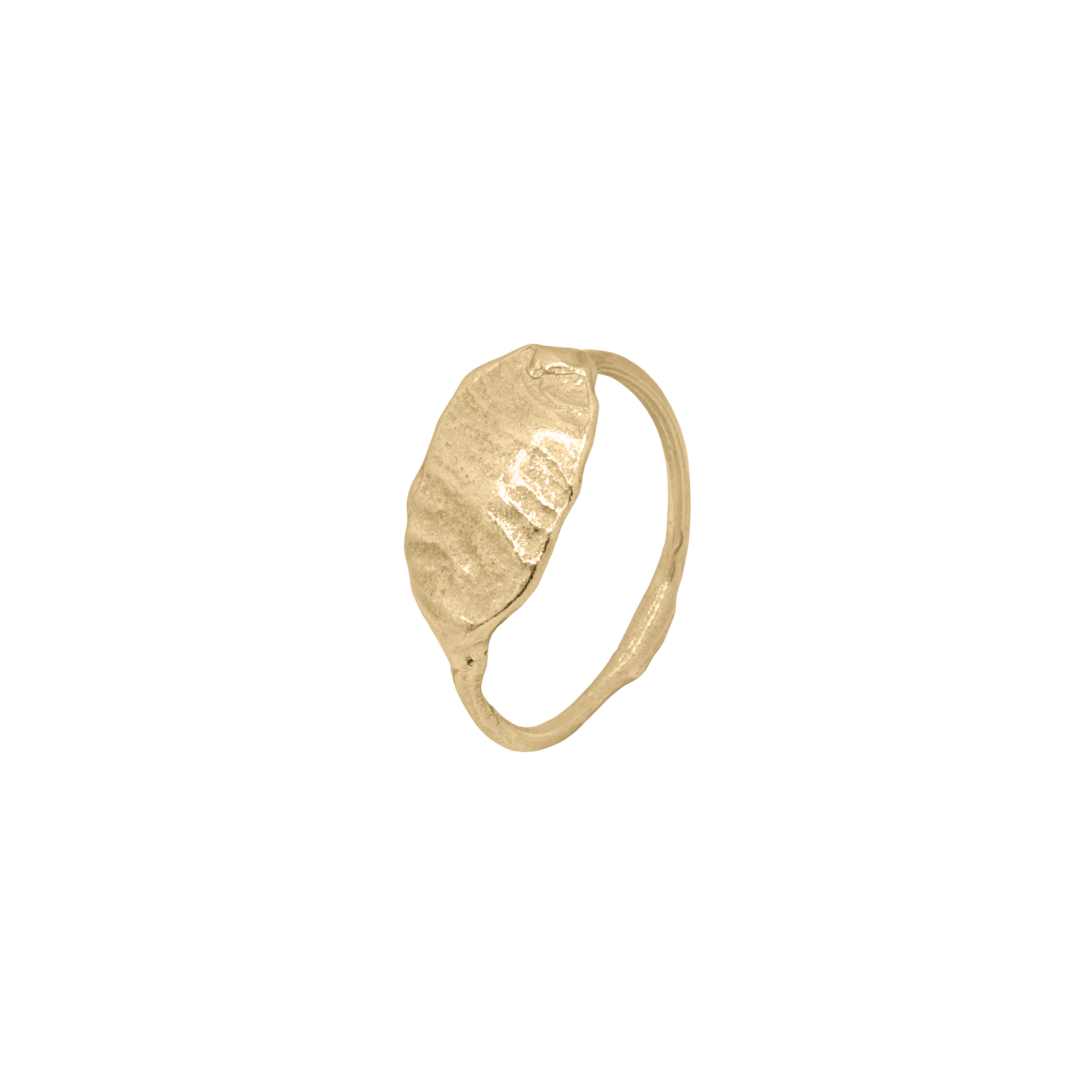 CRETA SIGNET RING - aguamarga