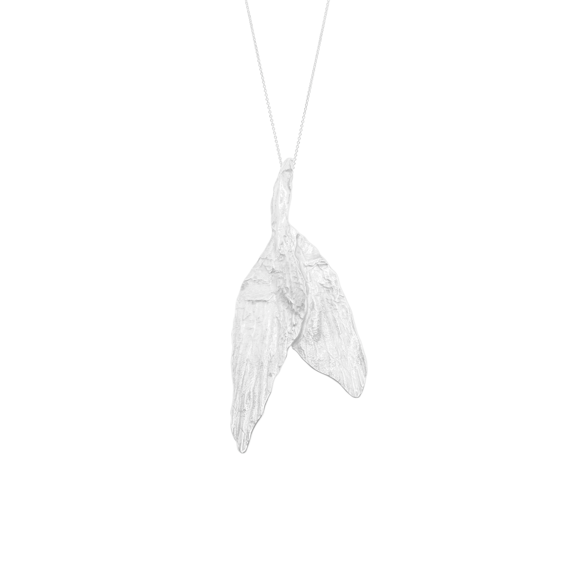 Lady Bird sterling silver handmade necklace by Aguamarga Studio