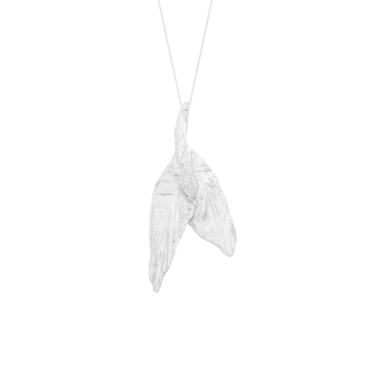 Lady Bird sterling silver handmade necklace by Aguamarga Studio