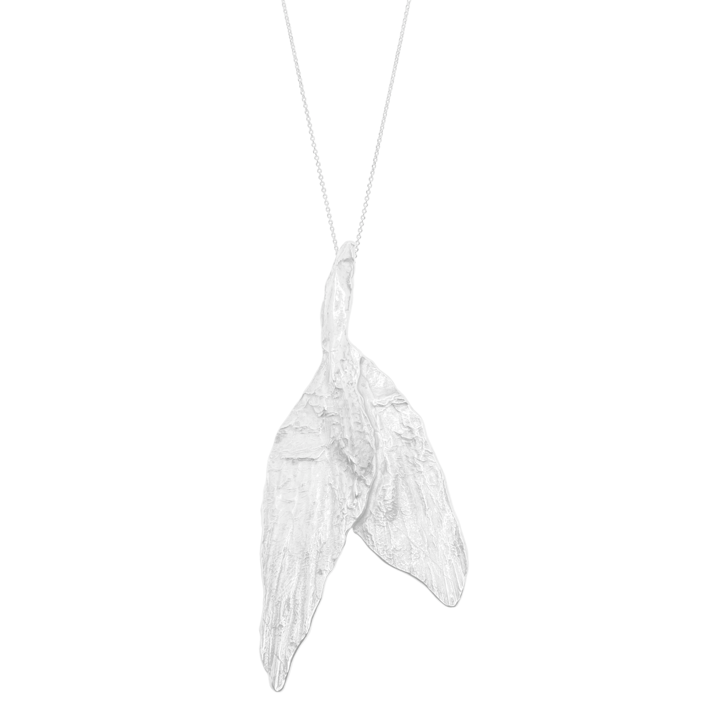 Lady Bird sterling silver handmade necklace by Aguamarga Studio