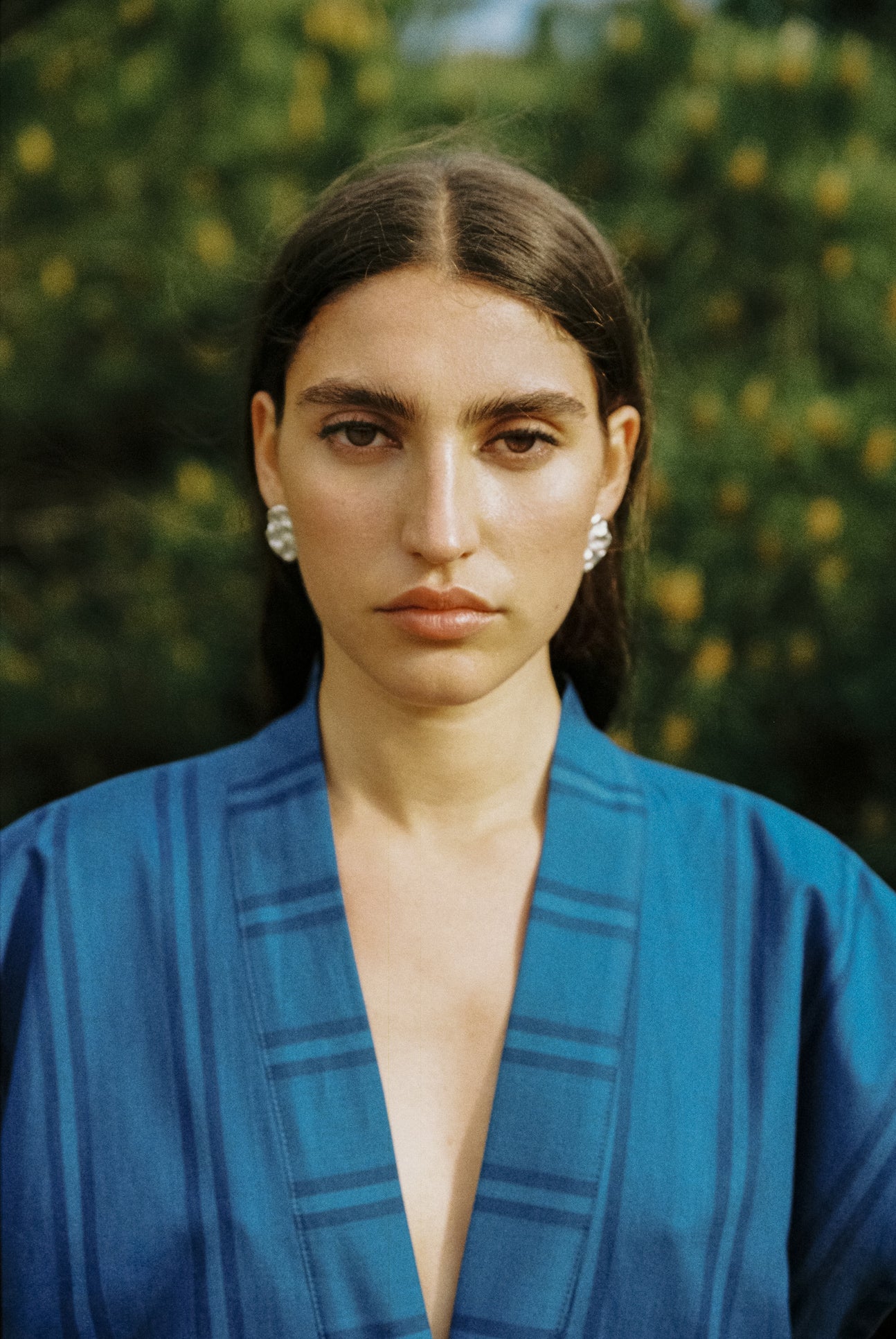 OLA earrings - aguamarga