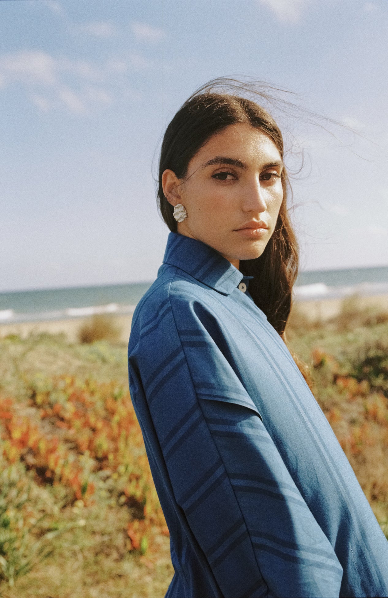 OLA earrings - aguamarga