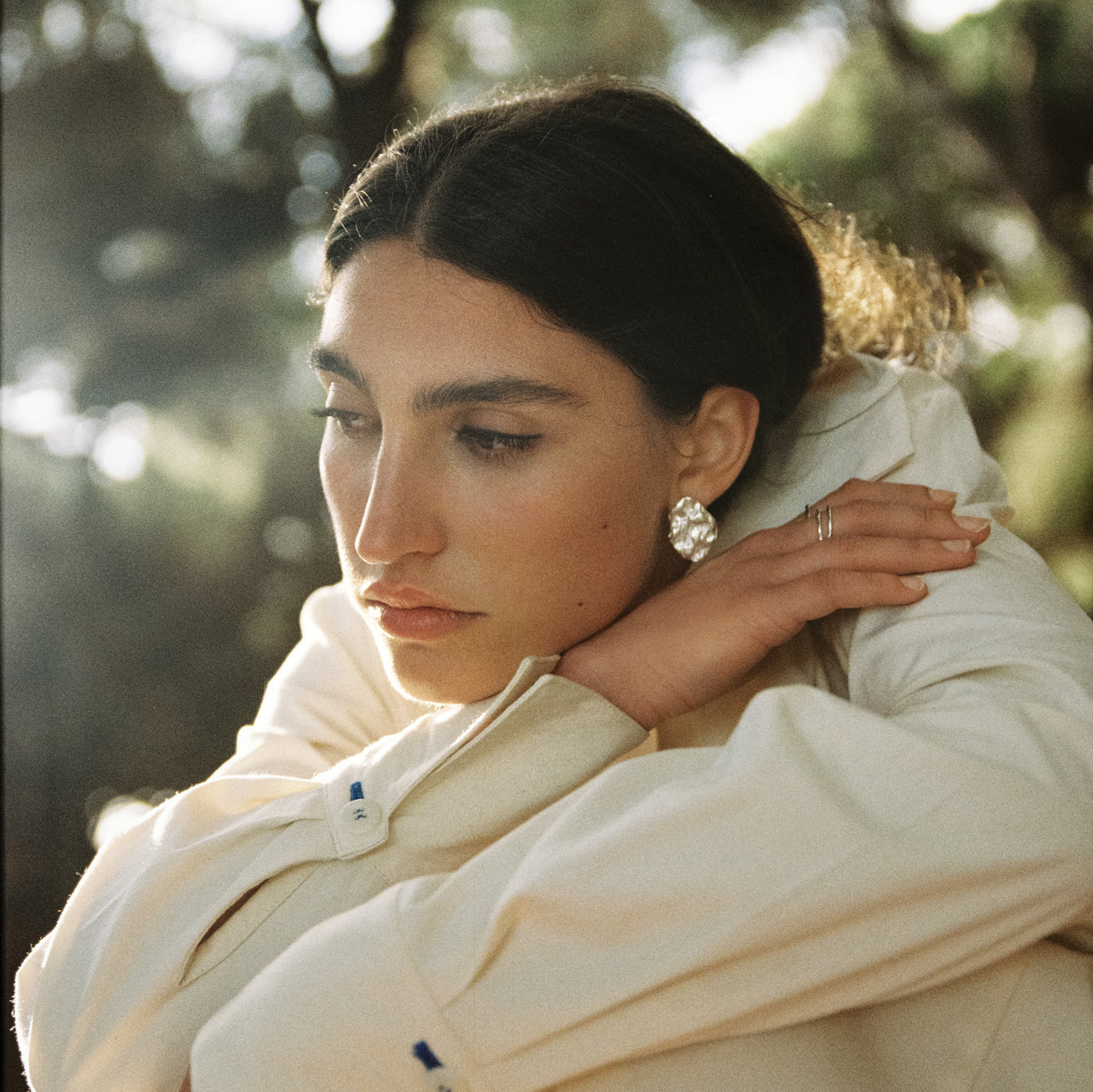 OLA earrings - aguamarga