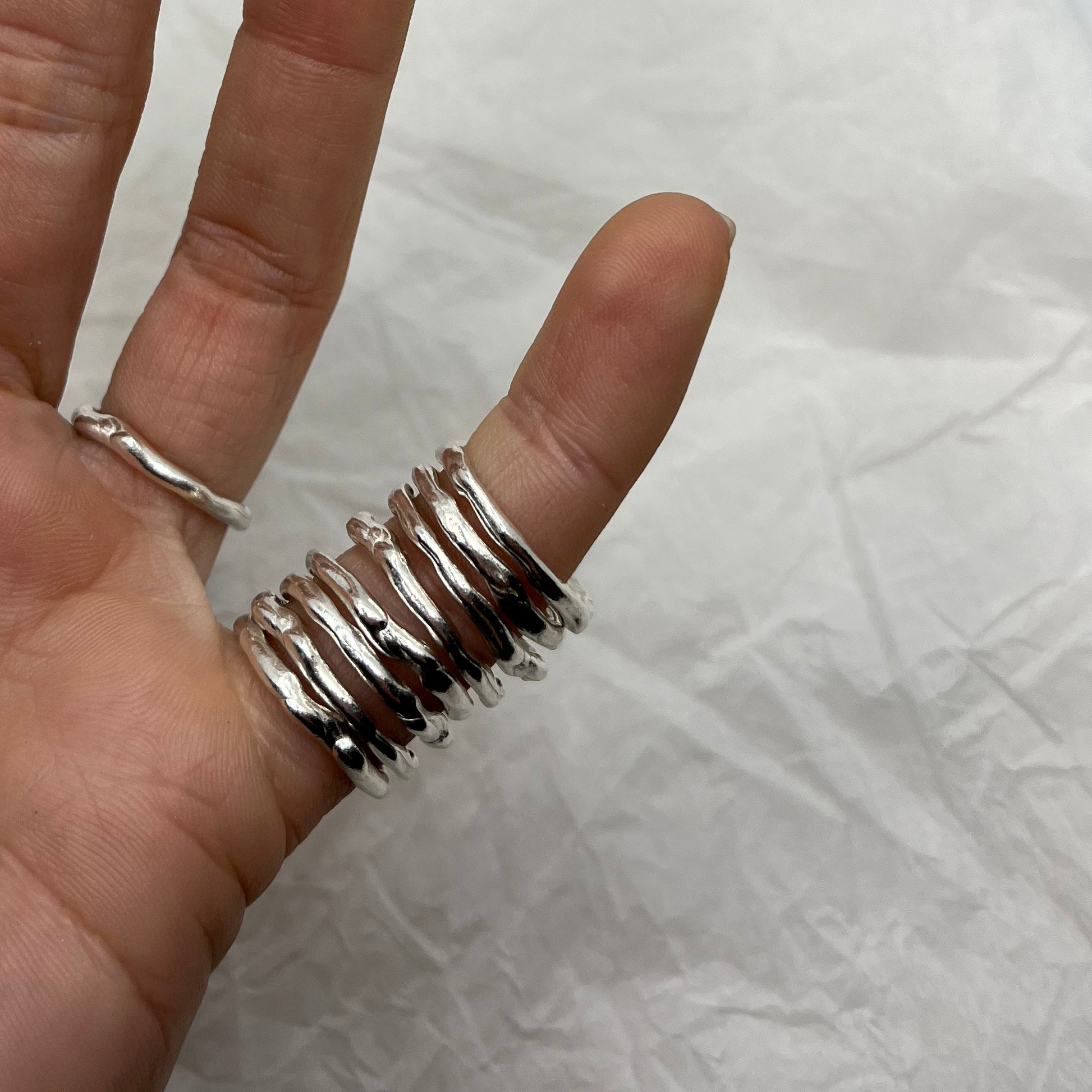 PENSAMIENTOS ring - aguamarga