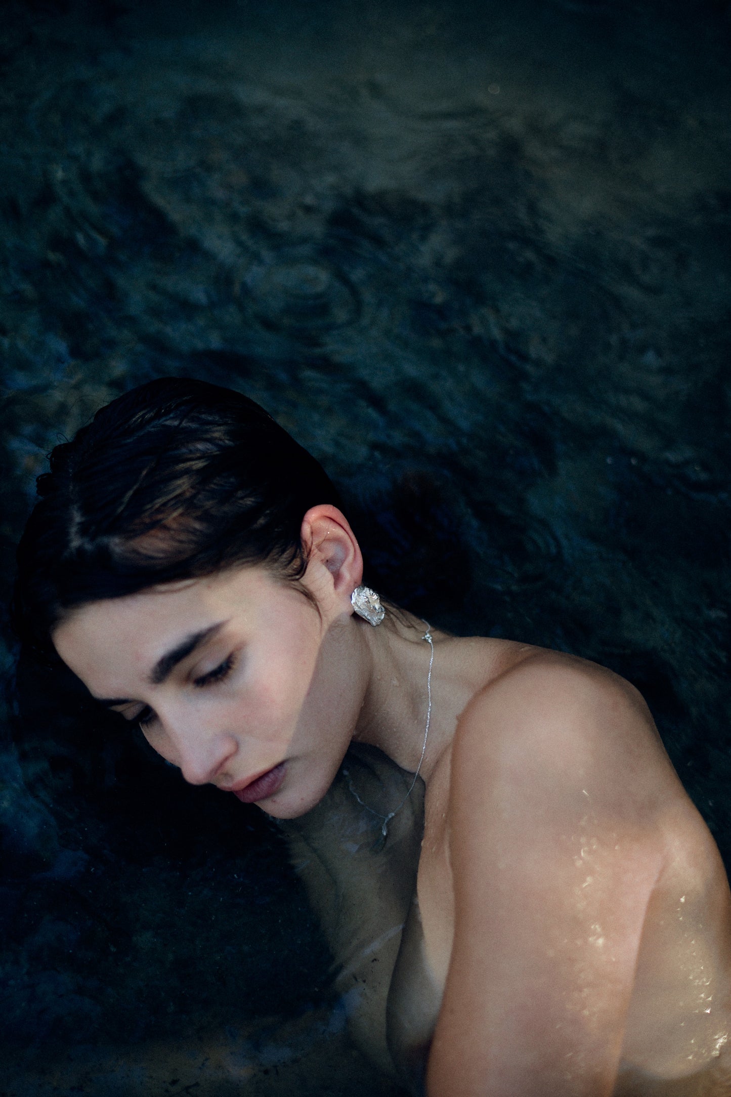 OLA GRANDE earrings - aguamarga