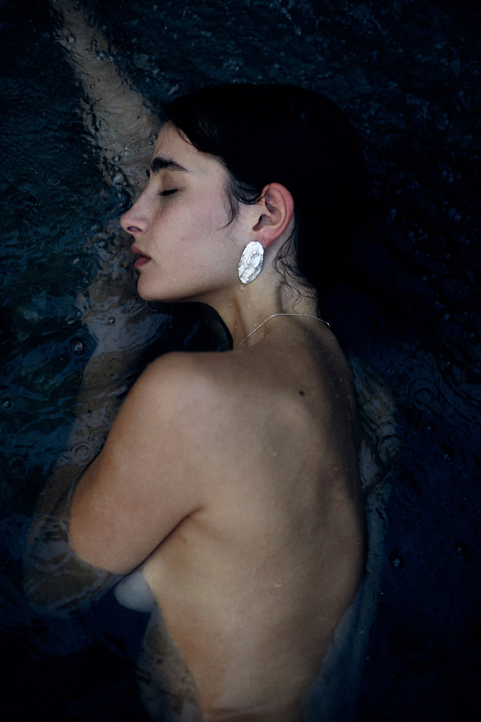 OLA GRANDE earrings - aguamarga