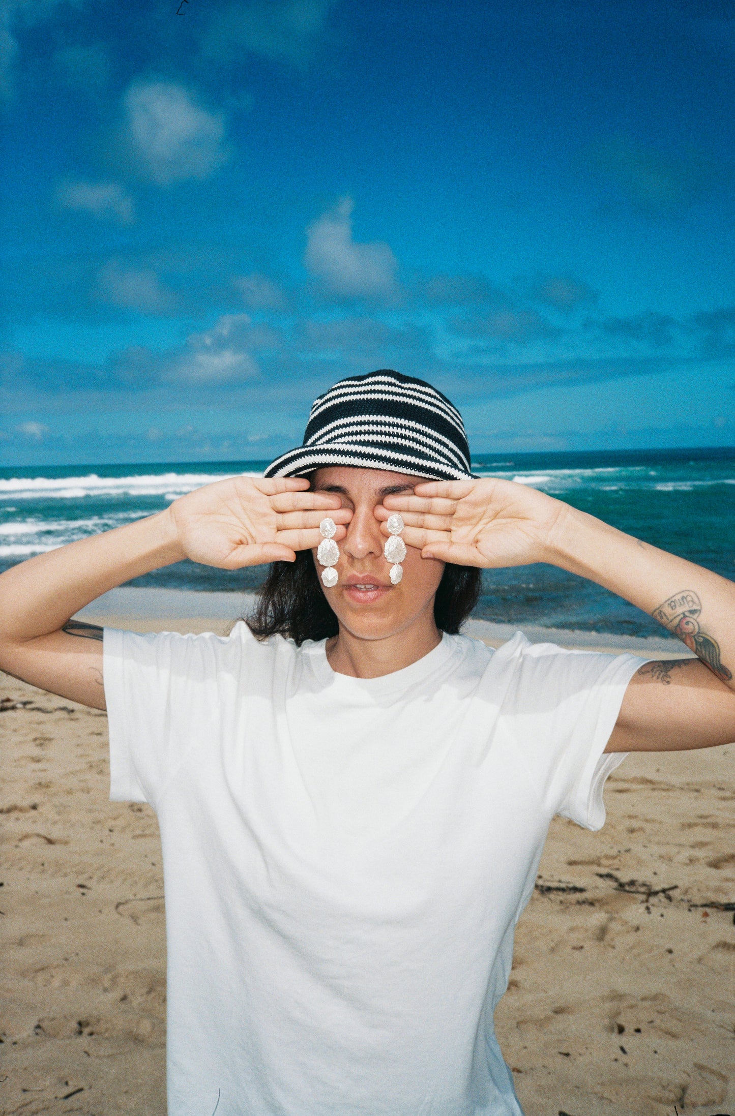 LONG EGEO earrings - aguamarga