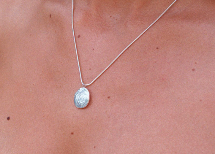 ESPIRAL necklace - aguamarga