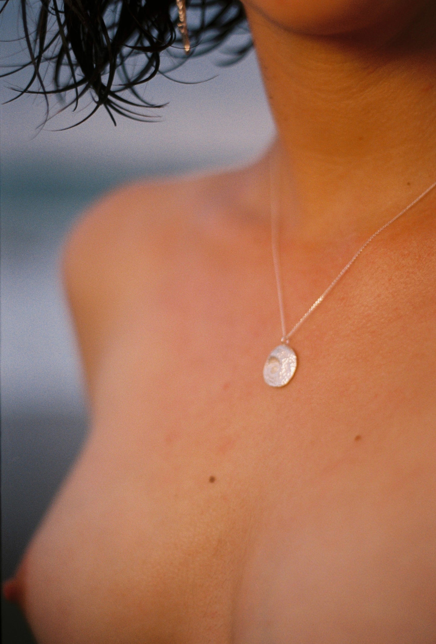 ESPIRAL necklace - aguamarga