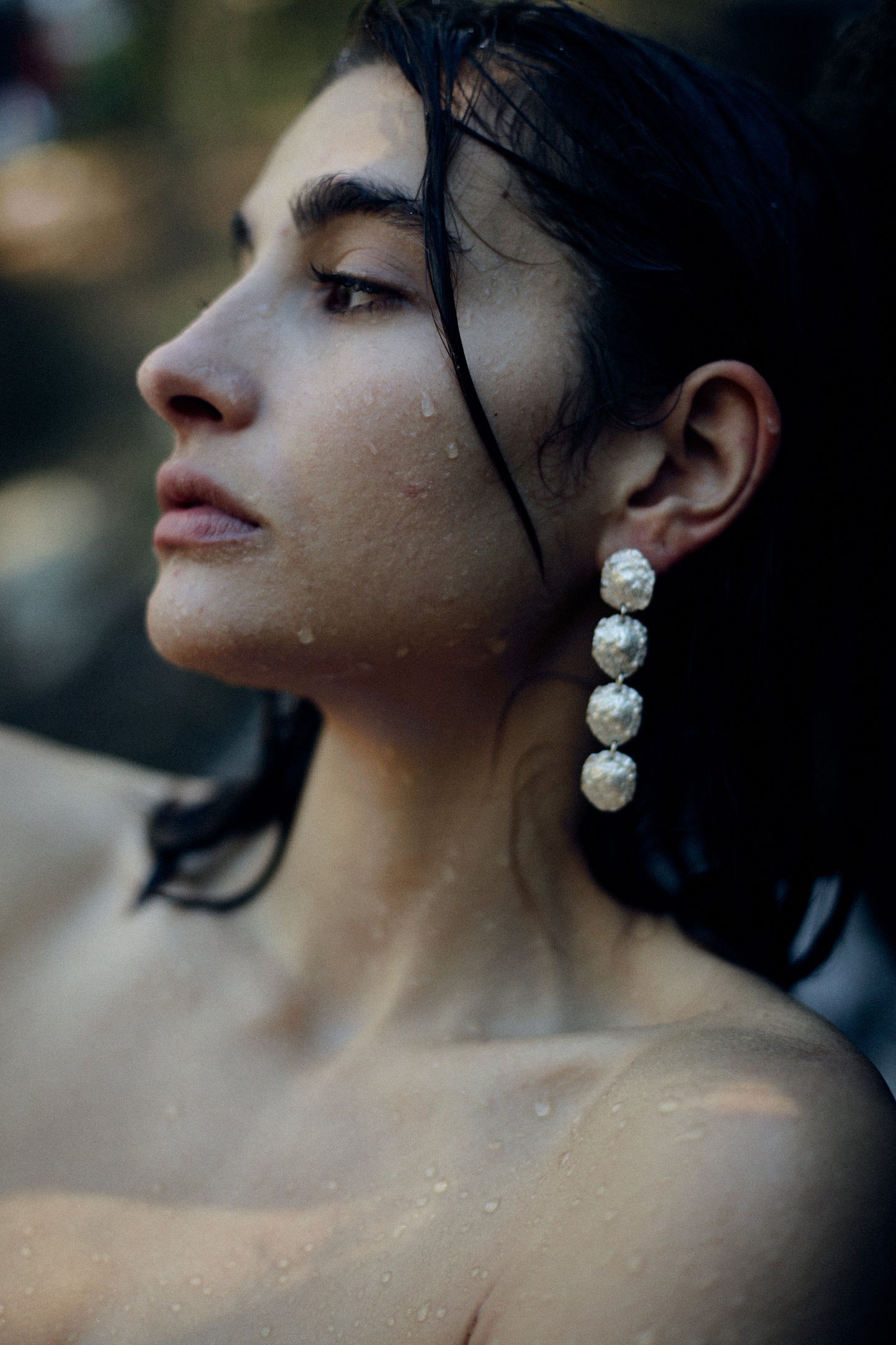 FIORI earrings - aguamarga