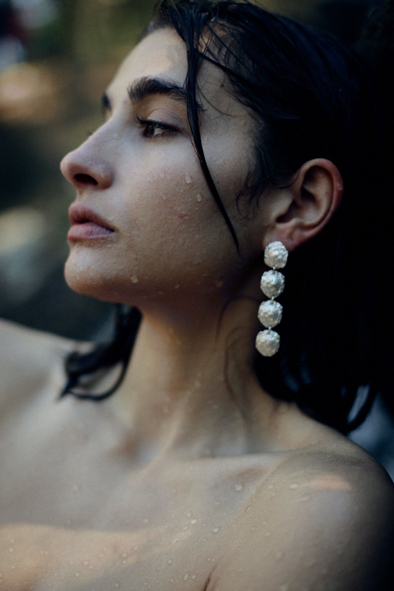 FIORI earrings - aguamarga