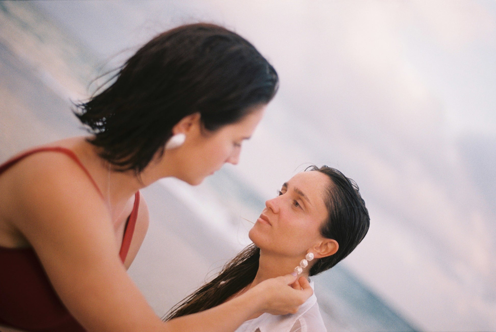 FIORI earrings - aguamarga