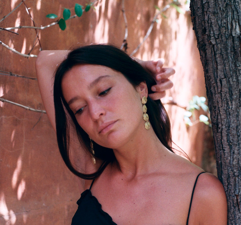 FIORI earrings - aguamarga