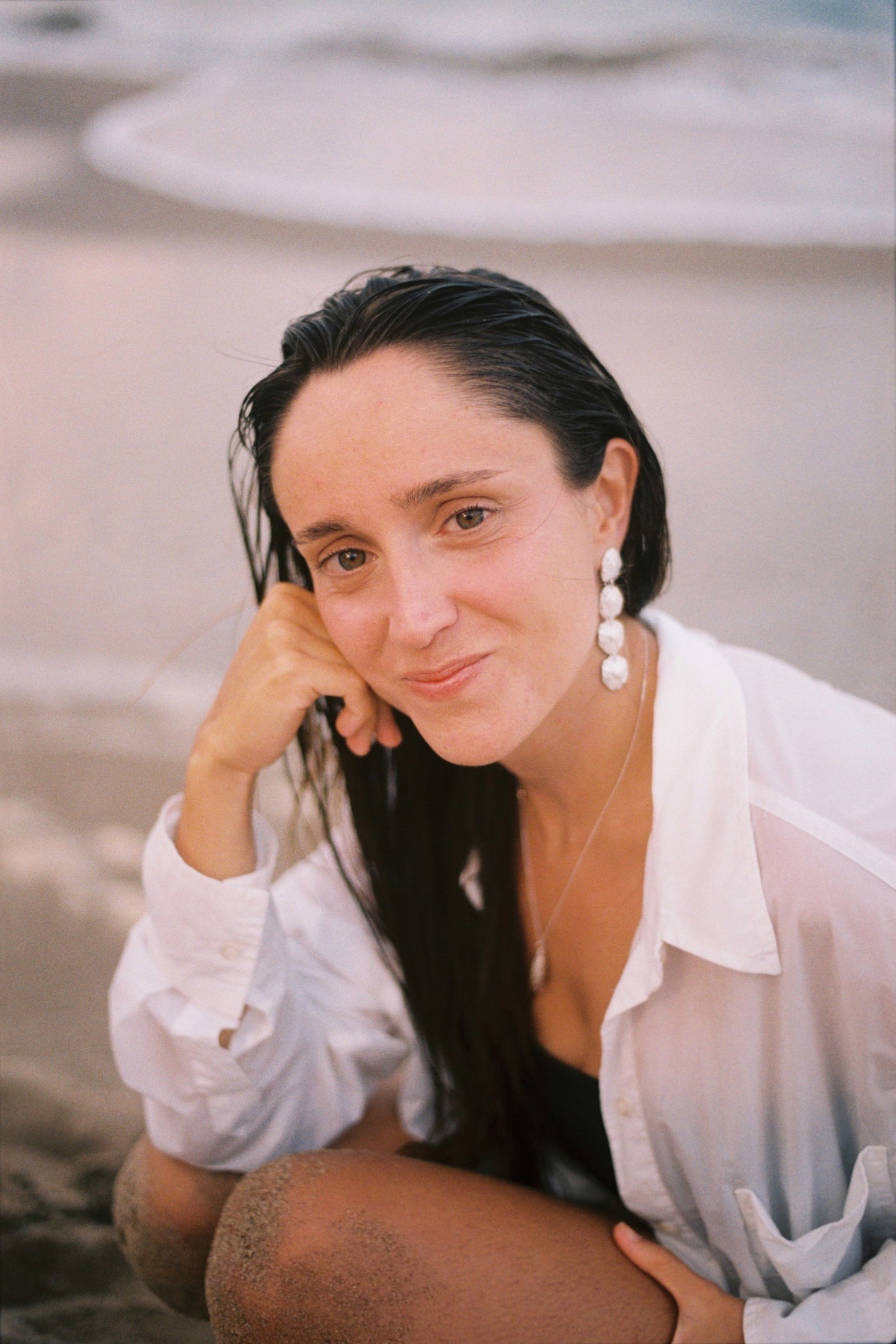 FIORI earrings - aguamarga