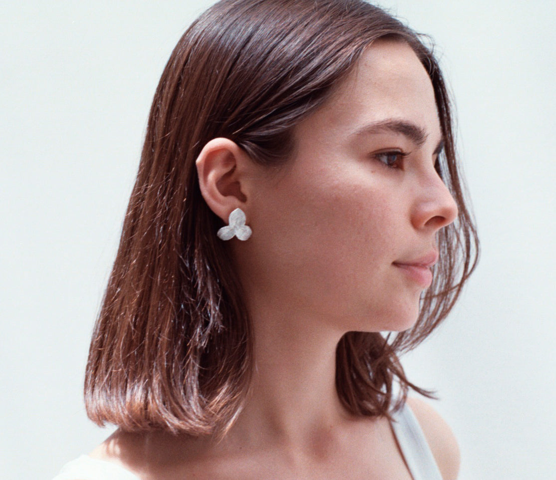 FLOR earrings - aguamarga