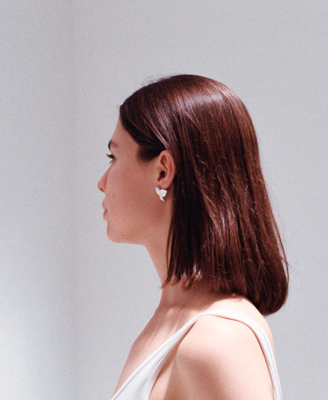 FLOR earrings - aguamarga