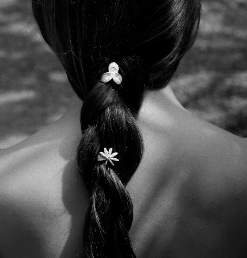 FLOR earrings - aguamarga