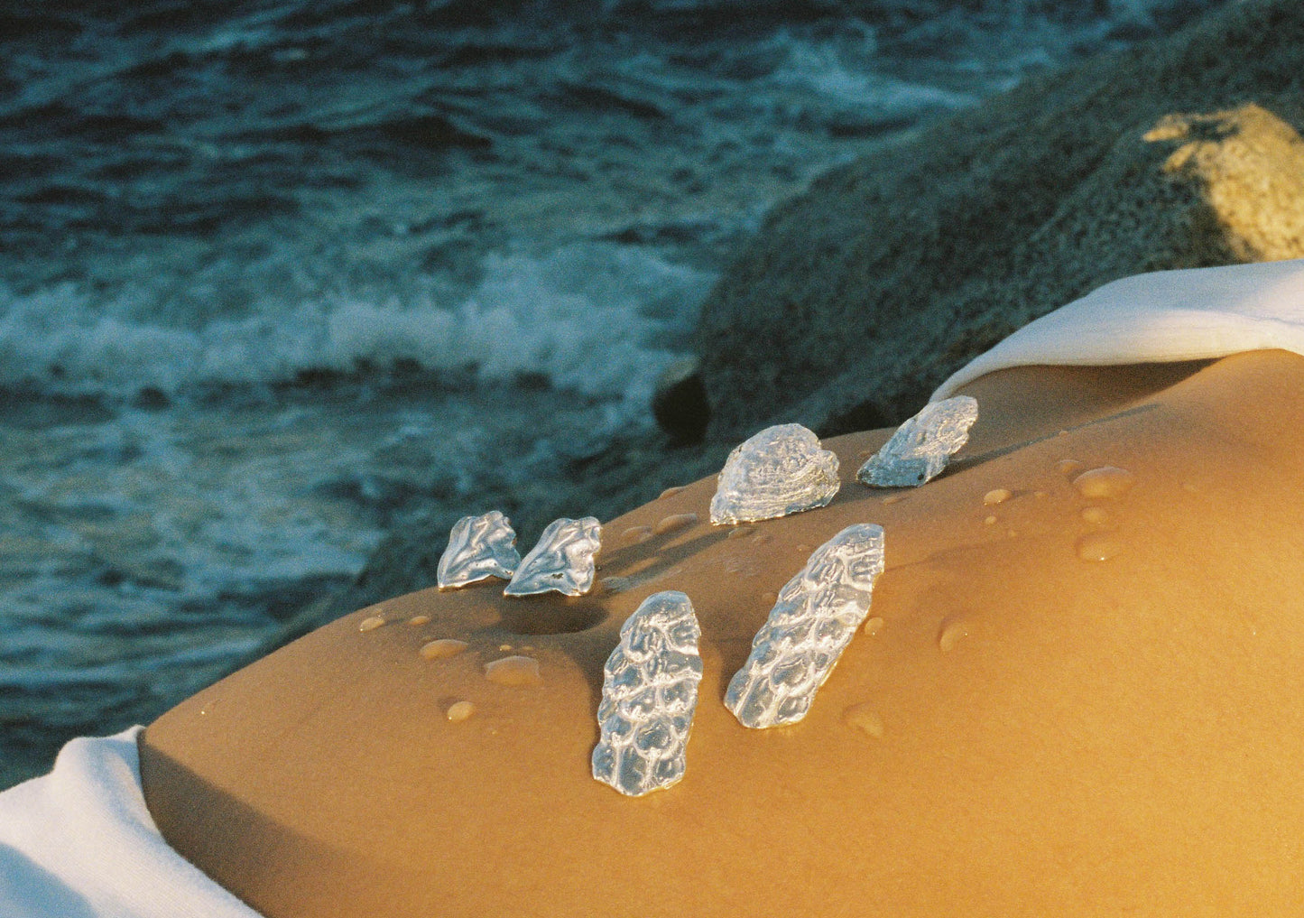 OCEANO earrings - aguamarga