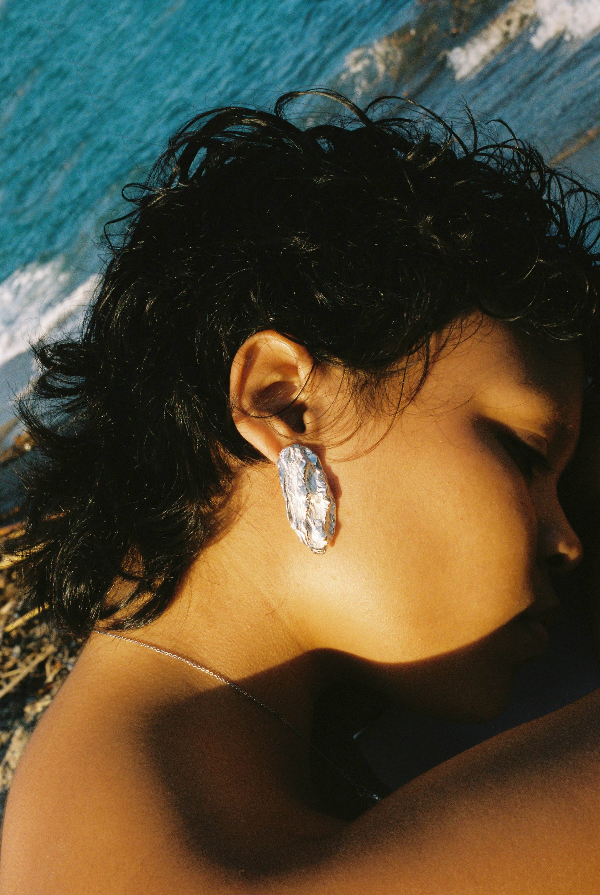 OLA GRANDE earrings - aguamarga