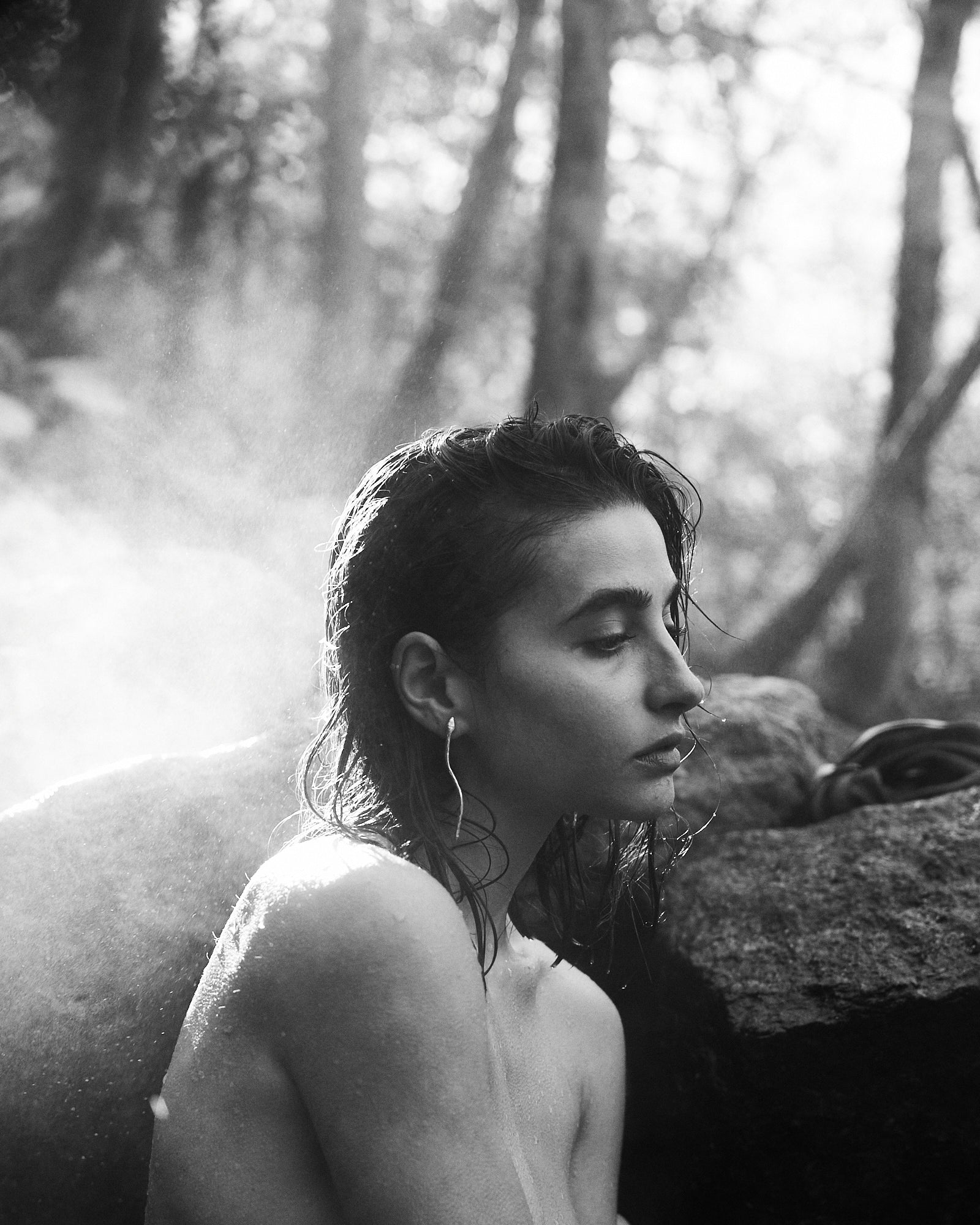 SERPIENTE earrings - aguamarga