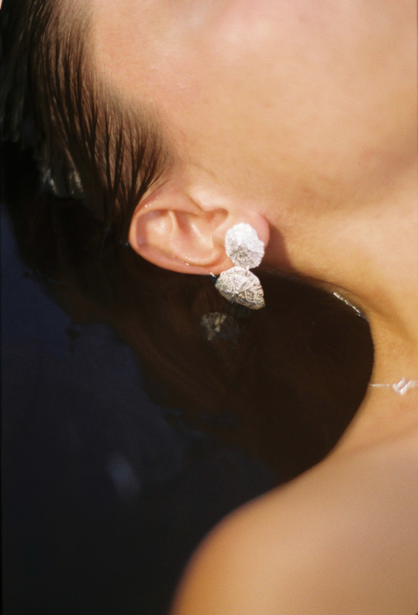 SHORT EGEO earrings - aguamarga