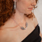 Handmade silver and blown glass jewelry collection inspired by Greece by Aguamarga Studio and House of VV