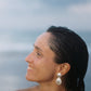 SHORT EGEO earrings - aguamarga